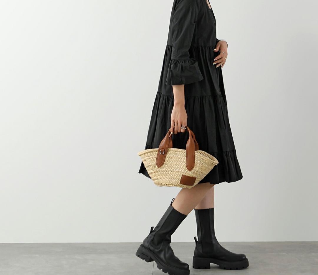 新品未使用品 J&M DAVIDSON バスケット S ラフィア