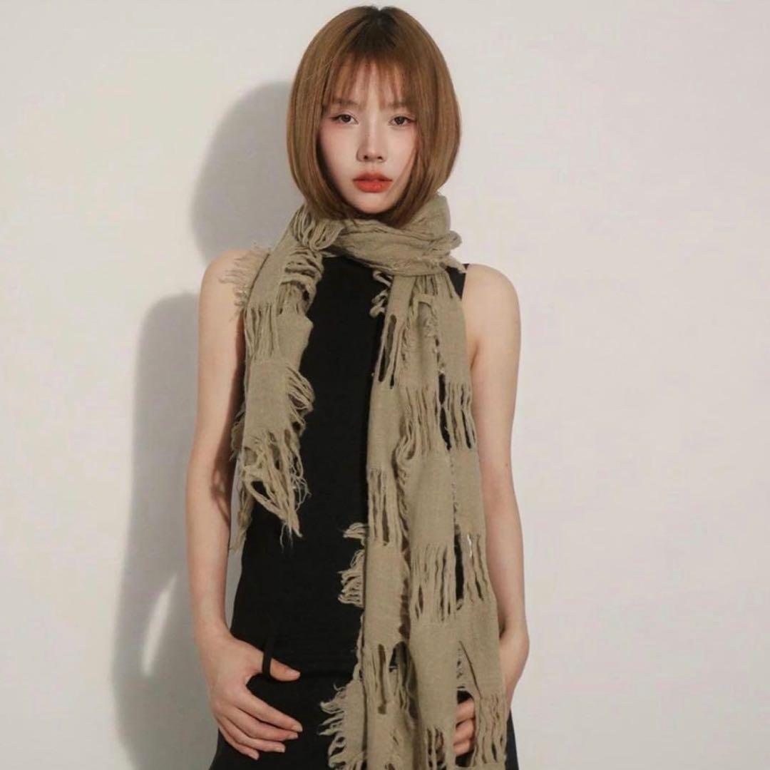 Y2K ダメージ　スカーフ