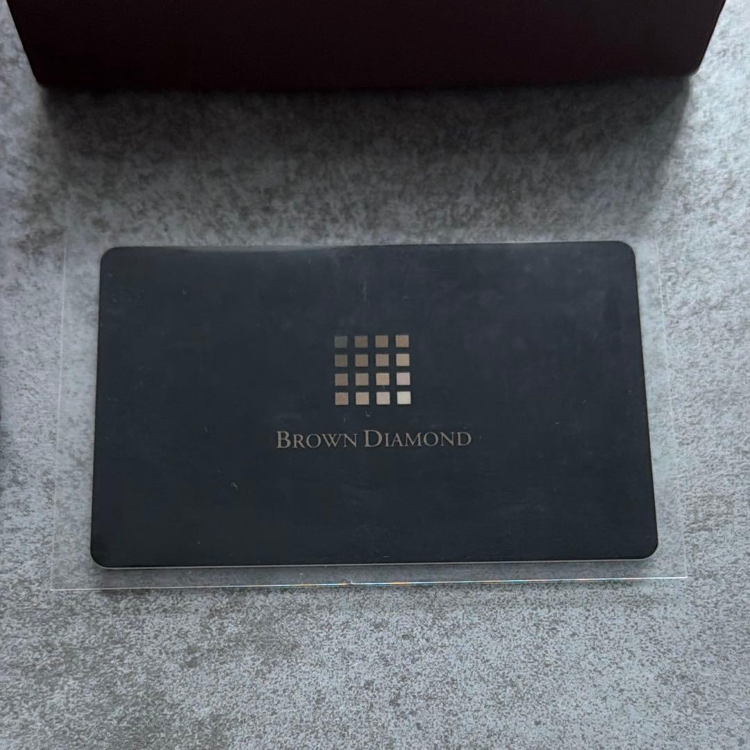 ミ*ー様 Kashikey ブラウンダイヤモンド ダイヤ0.12ct ネックレス