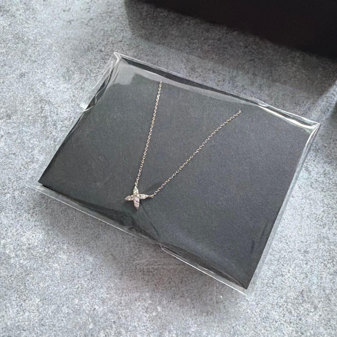 ミ*ー様 Kashikey ブラウンダイヤモンド ダイヤ0.12ct ネックレス