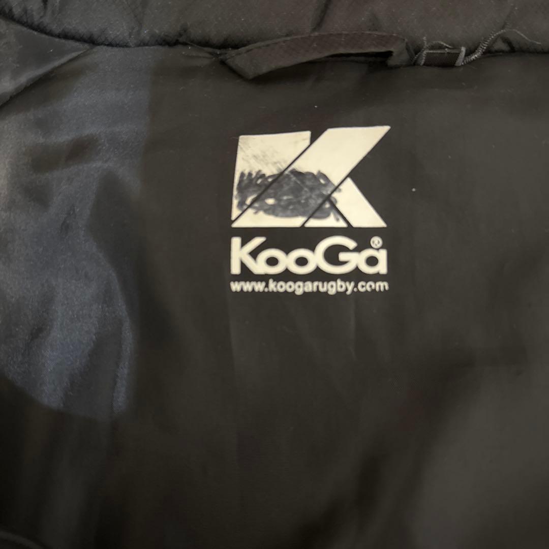 BLACK RICOH RAMS ラグビーベンチコート　フード無し