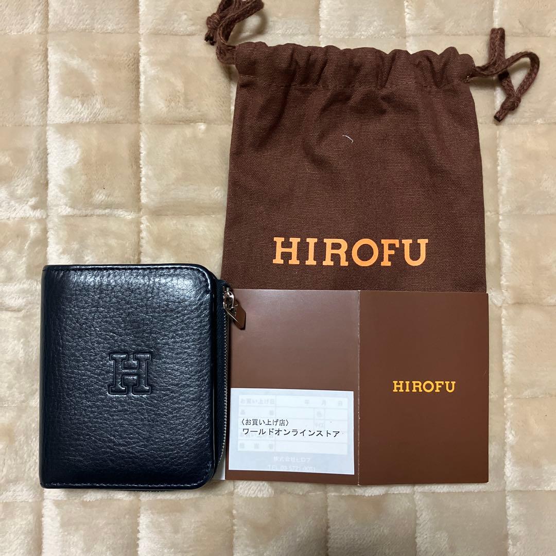 ヒロフ プラティカ 二つ折り財布 レザー コンパクト ウォレット