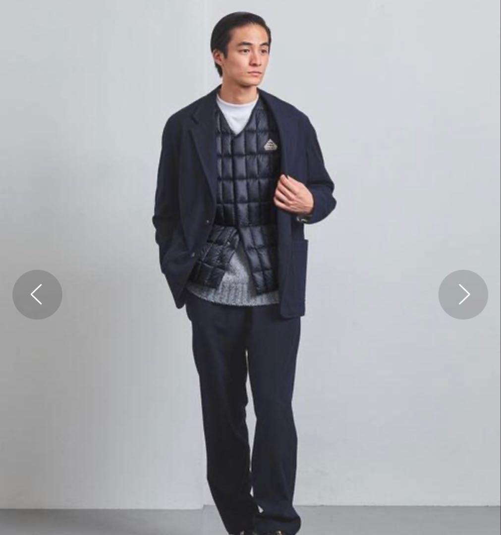 新品未使用◎PYRENEX ピレネックス インナーダウンベスト S ネイビー