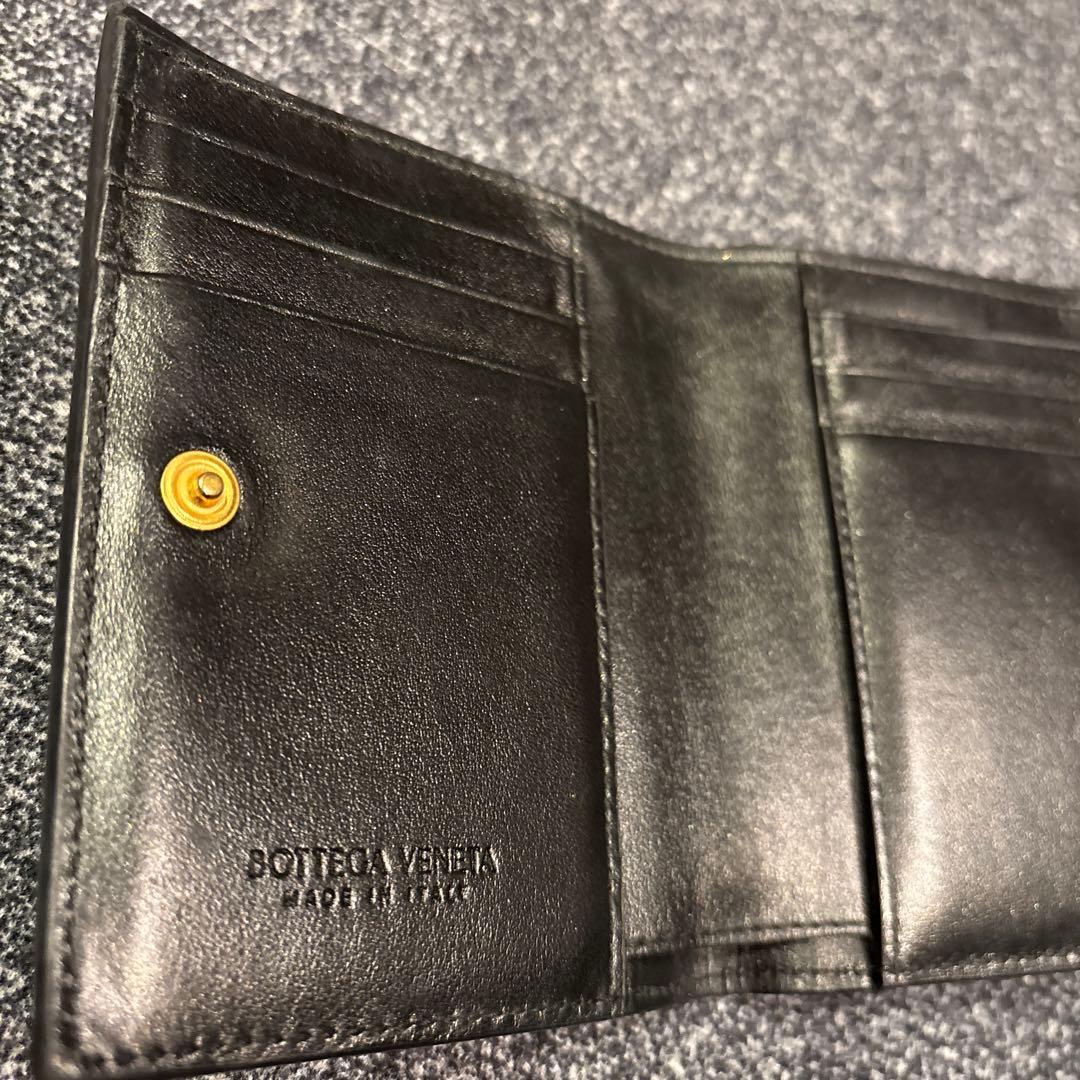 BOTTEGA VENETA ブラック 二つ折り財布