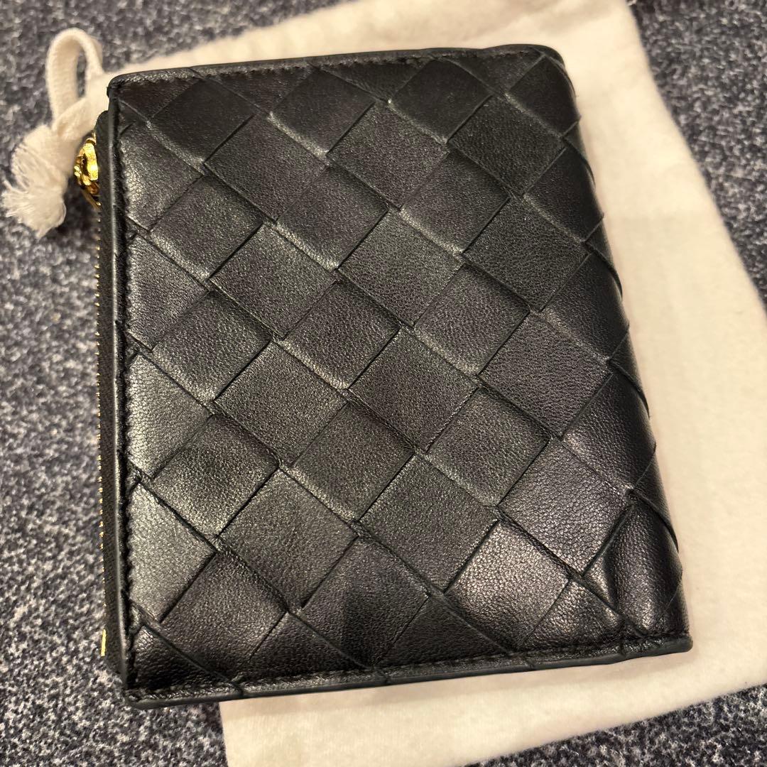 BOTTEGA VENETA ブラック 二つ折り財布