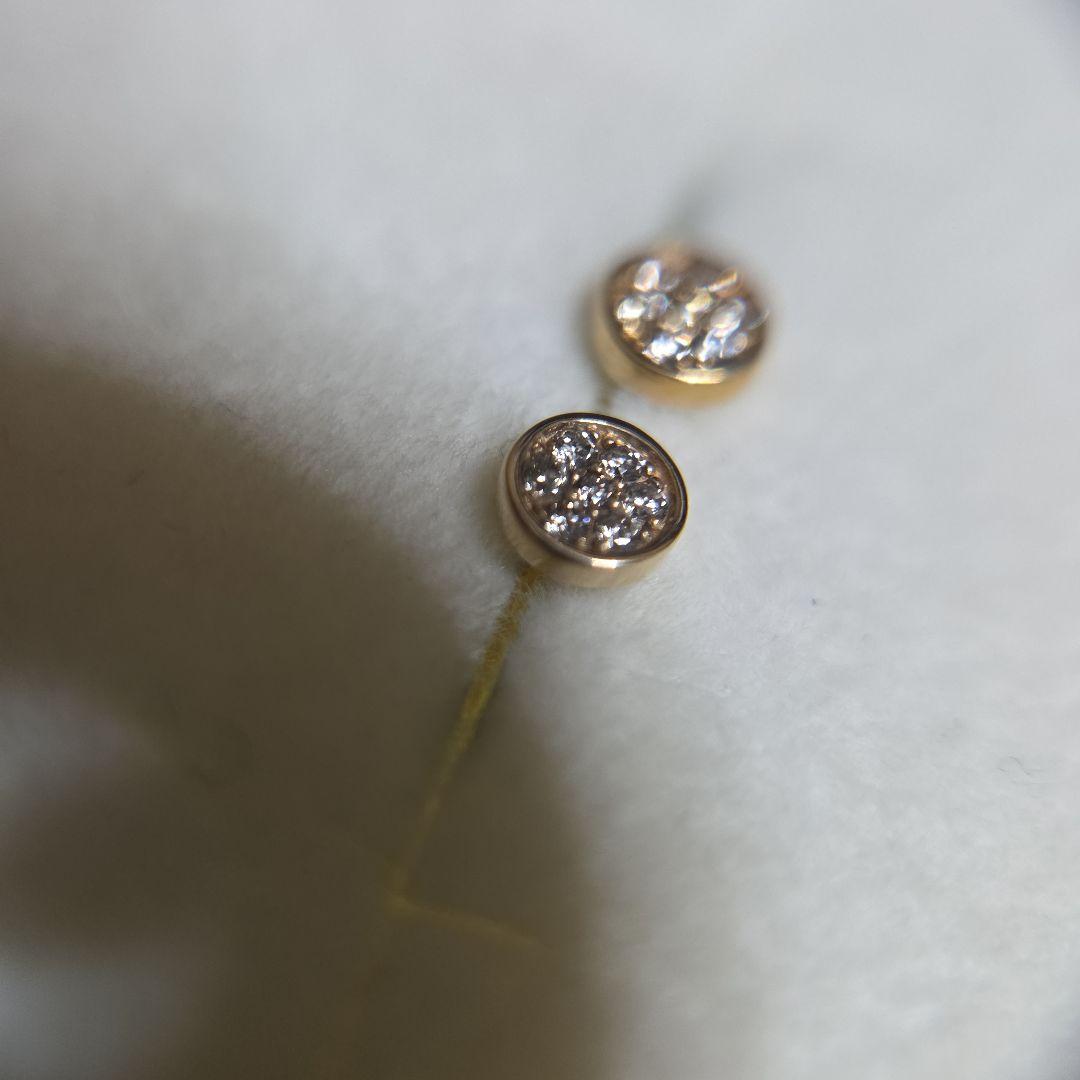 ete K18YG K10YG ブリリアント ダイヤ ピアス
