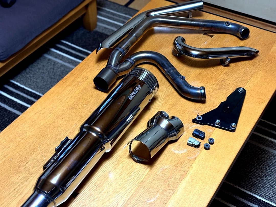 モーターステージ　ベビーバズーカフルエキゾーストマフラー2018年以降ソフテイル