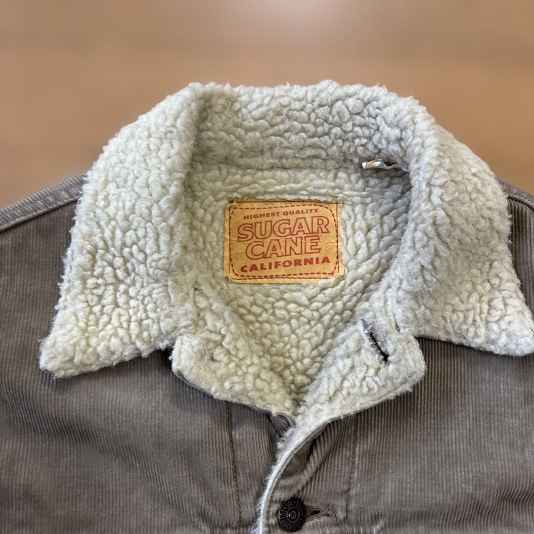 シュガーケーン大定番コーデュロイ ボアトラッカージャケット⭐️カッコいい個体です❣️