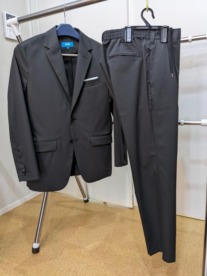WWS スーツ Bizテーラード セットアップ チャコールグレー