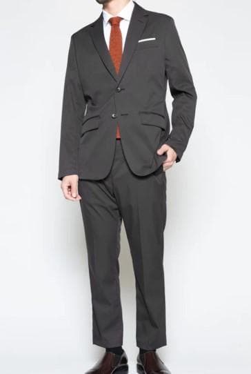 WWS スーツ Bizテーラード セットアップ チャコールグレー