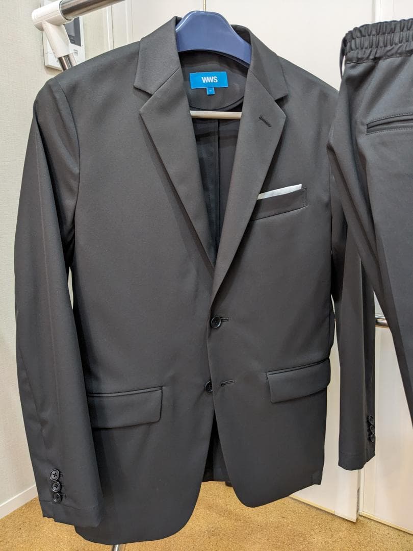 WWS スーツ Bizテーラード セットアップ チャコールグレー