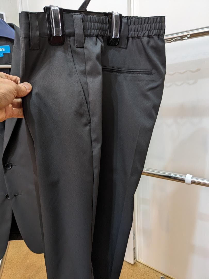 WWS スーツ Bizテーラード セットアップ チャコールグレー