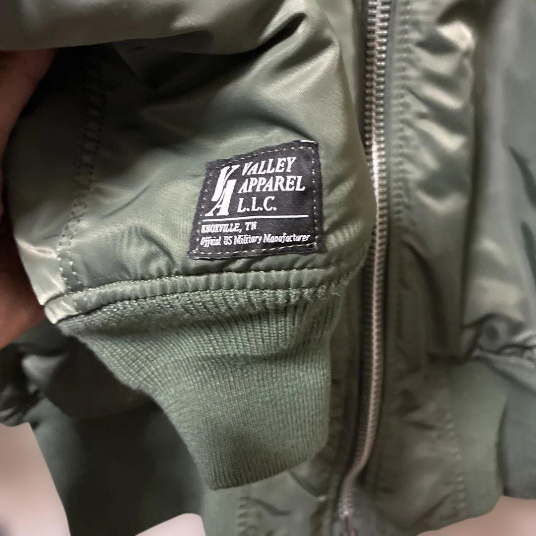 VALLEY APPAREL MA-1フライトジャケット オリーブグリーン