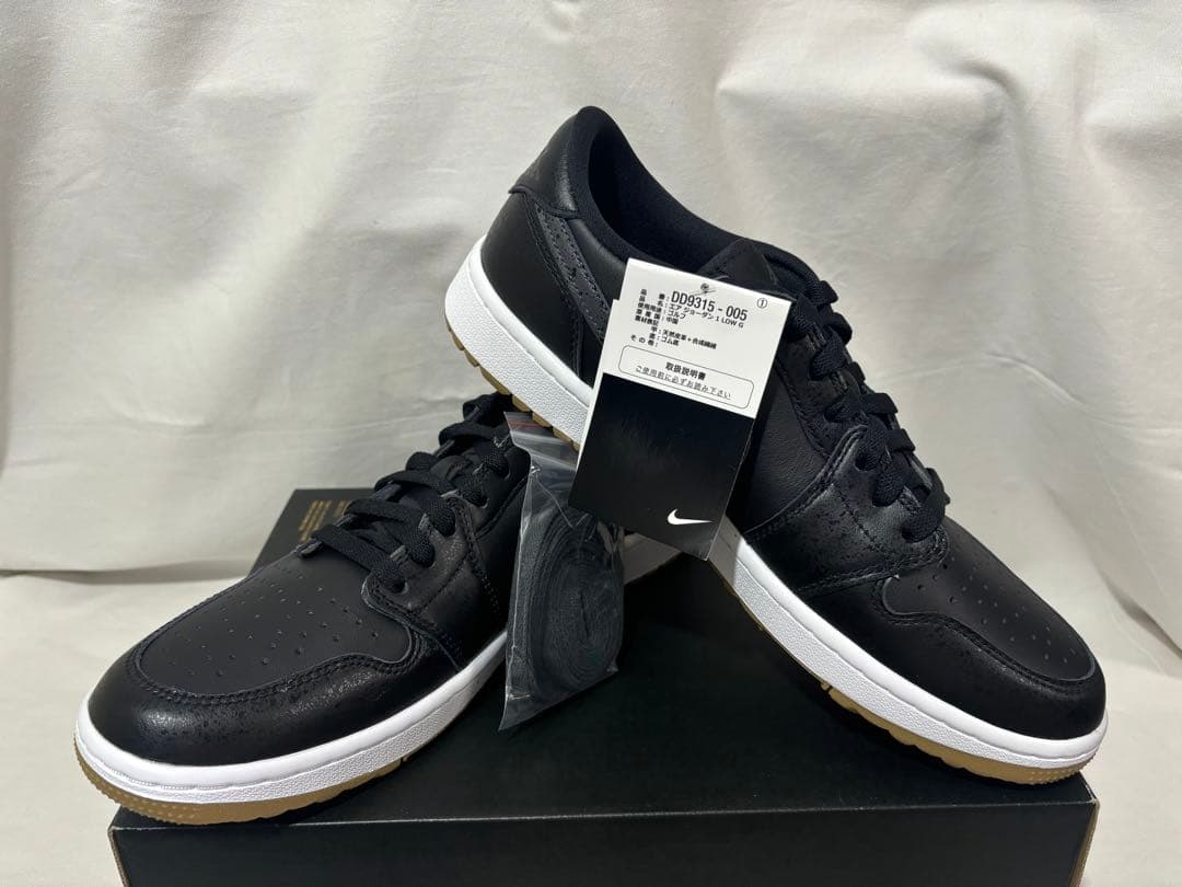 シューズ(男性用) nike air jordan 1 low golf black 28.5