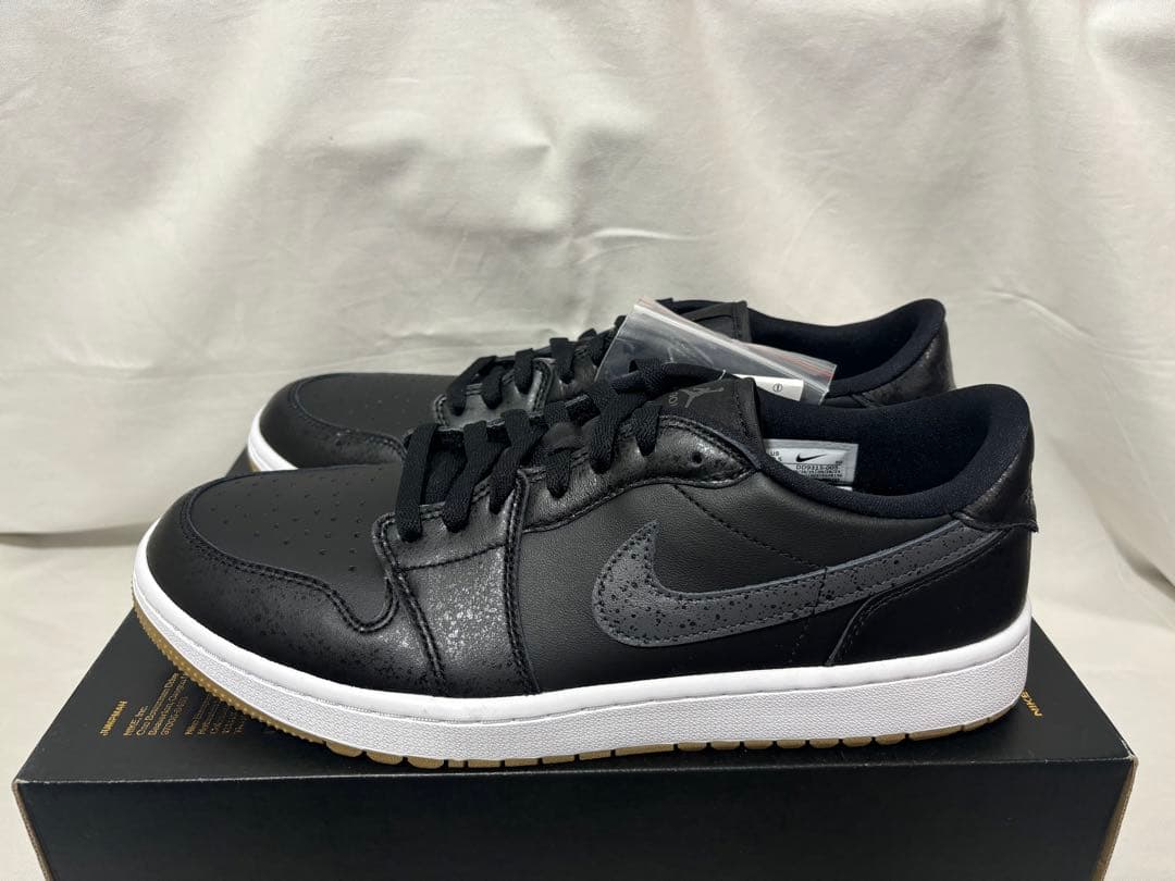 シューズ(男性用) nike air jordan 1 low golf black 28.5