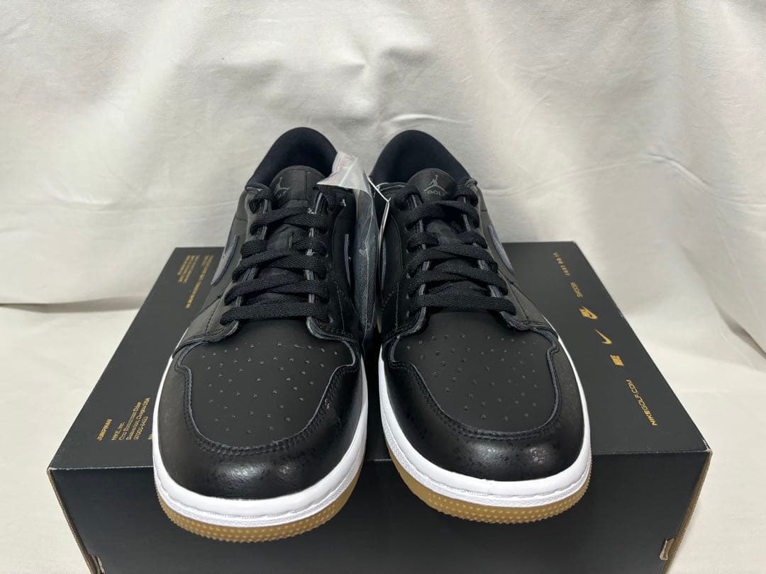 シューズ(男性用) nike air jordan 1 low golf black 28.5