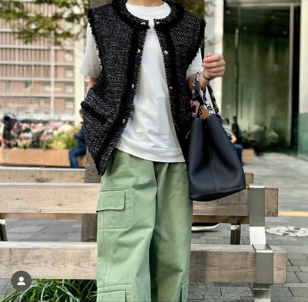 DRAWER ドゥロワー　ツイルカーゴパンツ　34