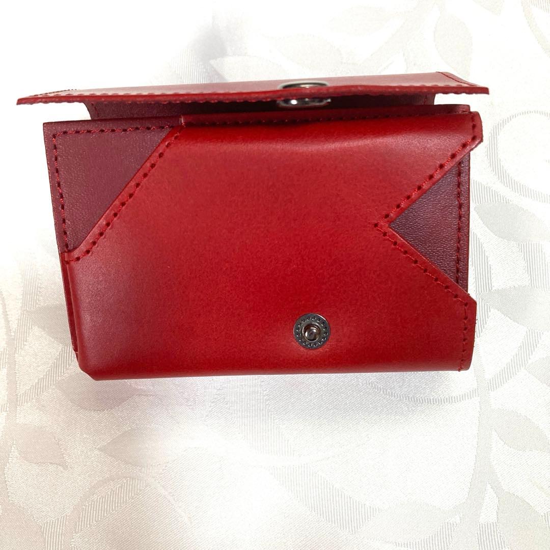 新品　未使用　アブラサス　小さい財布　レッド　最上級　　ブッテーロレザー