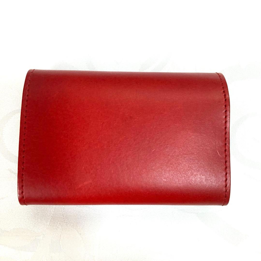新品　未使用　アブラサス　小さい財布　レッド　最上級　　ブッテーロレザー