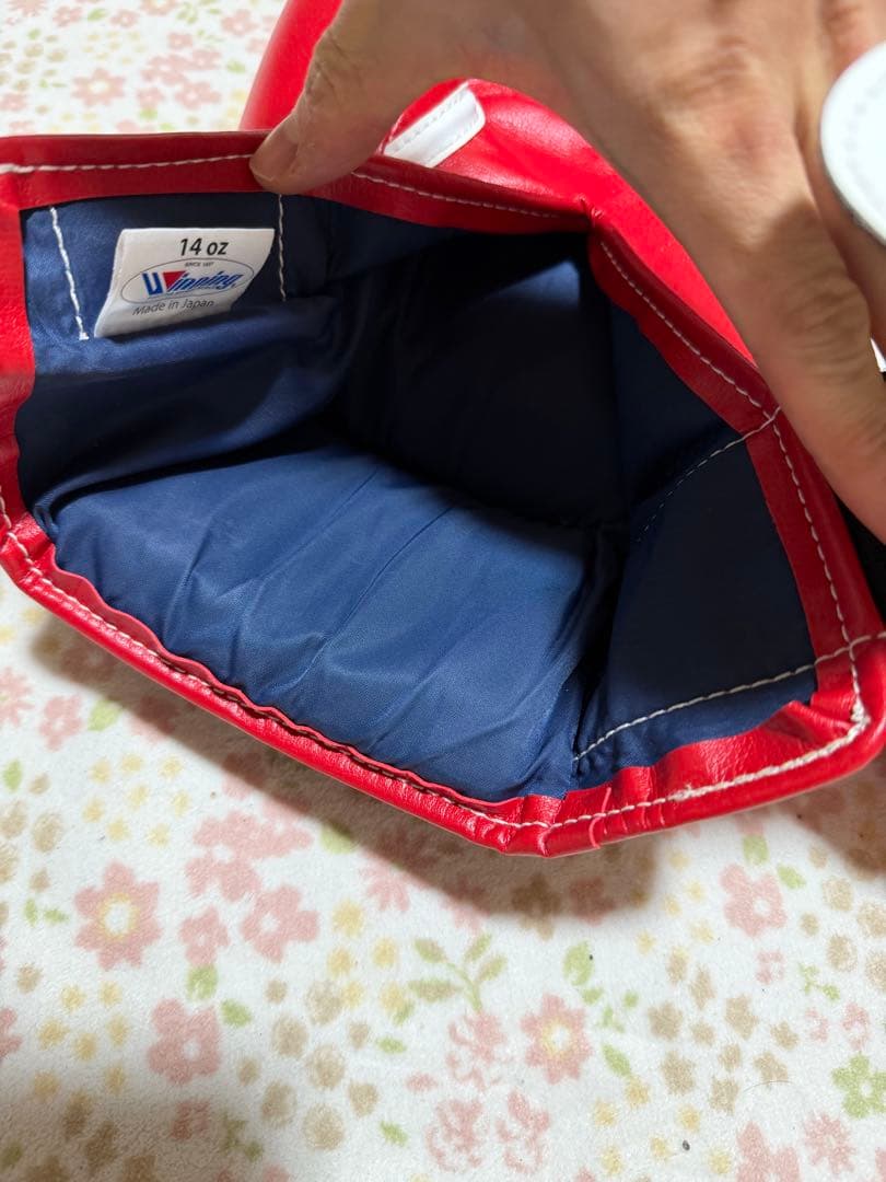 Winning アマチュア練習用ソフトグローブ　14オンス　レッド