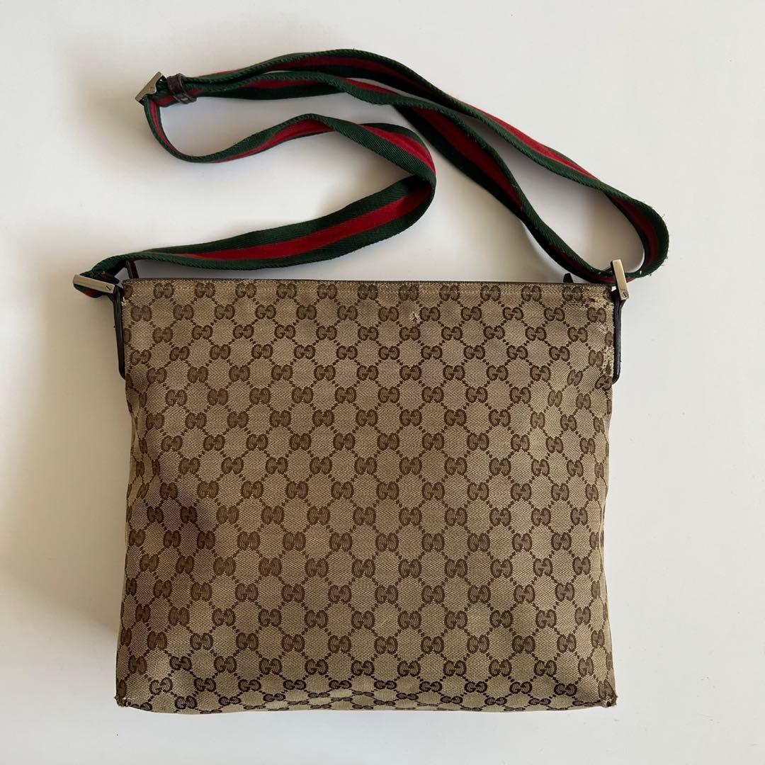 バッグ GUCCI SHERRY LINE CANVAS SHOULDER BAG