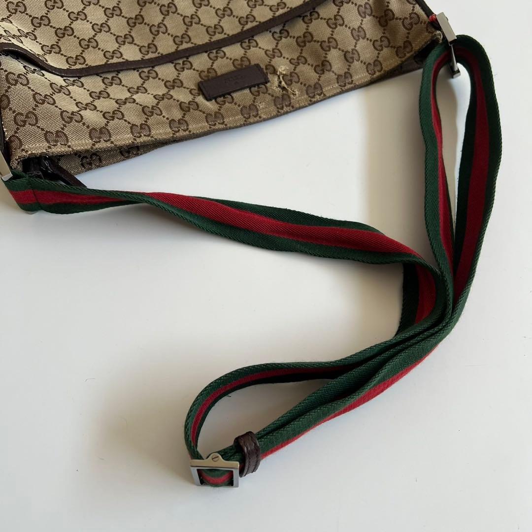 バッグ GUCCI SHERRY LINE CANVAS SHOULDER BAG