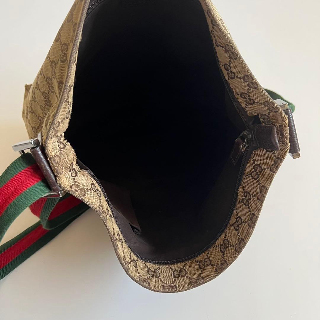 バッグ GUCCI SHERRY LINE CANVAS SHOULDER BAG
