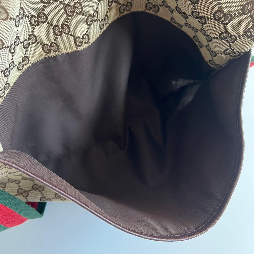 バッグ GUCCI SHERRY LINE CANVAS SHOULDER BAG