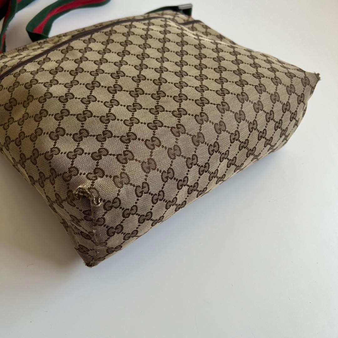 バッグ GUCCI SHERRY LINE CANVAS SHOULDER BAG