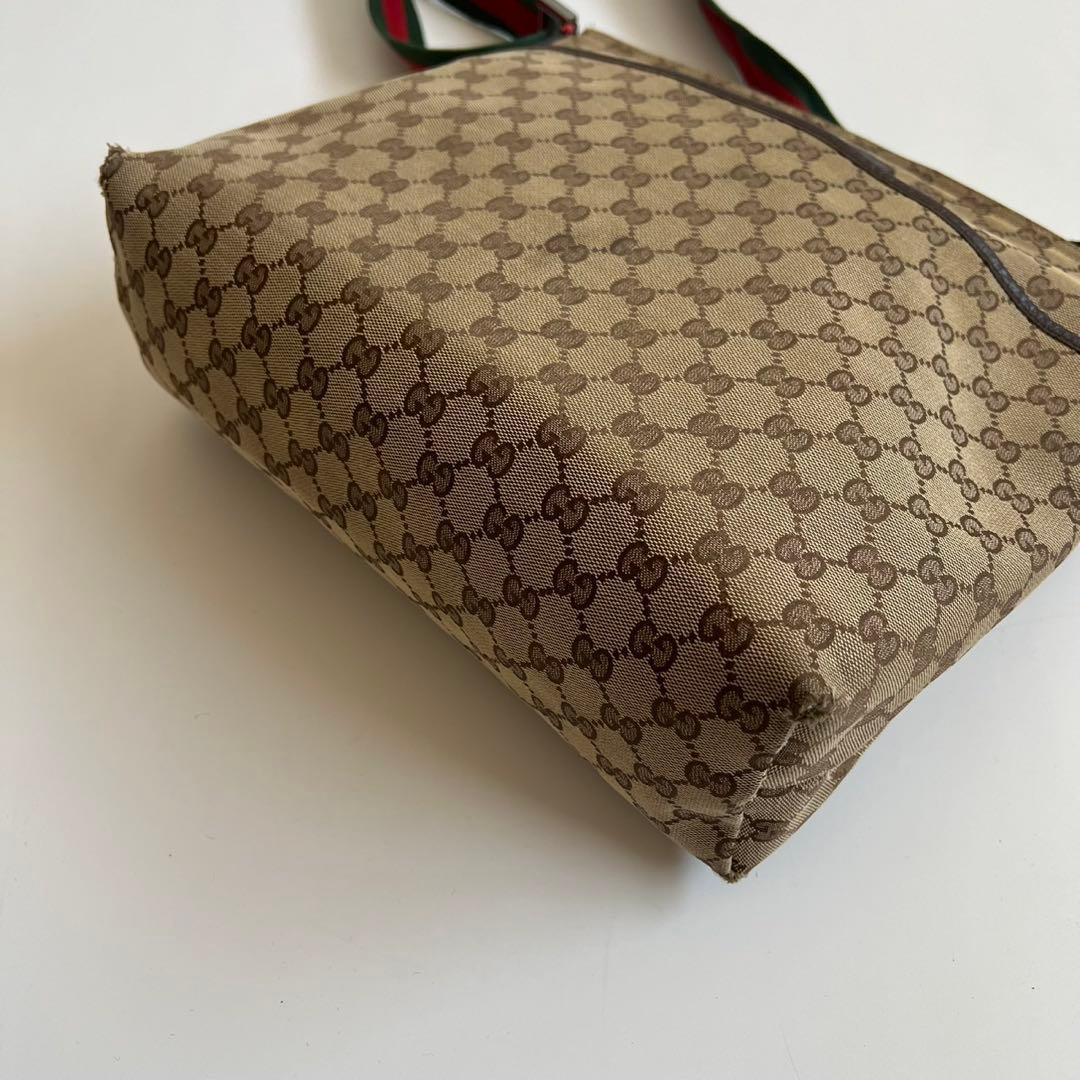 バッグ GUCCI SHERRY LINE CANVAS SHOULDER BAG