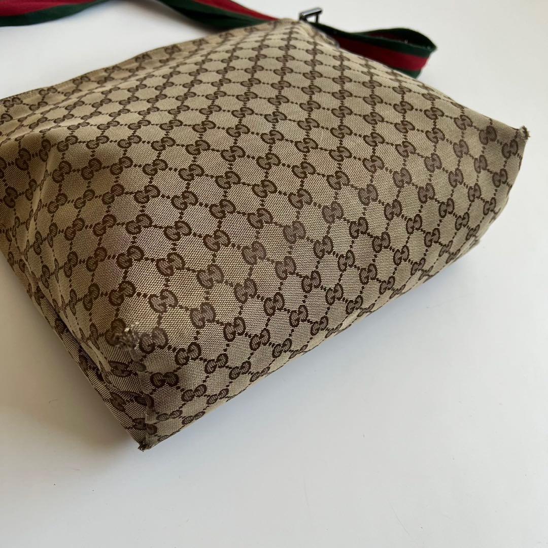 バッグ GUCCI SHERRY LINE CANVAS SHOULDER BAG