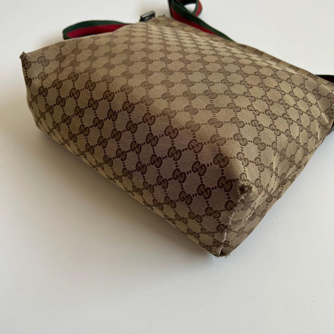 バッグ GUCCI SHERRY LINE CANVAS SHOULDER BAG