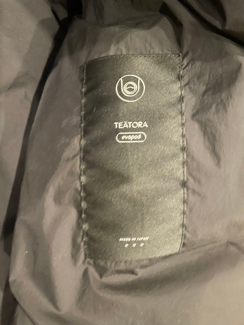 TEATORA ブラック ダウンベスト
