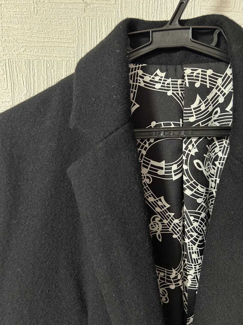 NUMBER (N)INE×STUDIOUS チェスターコート　ブラック　1