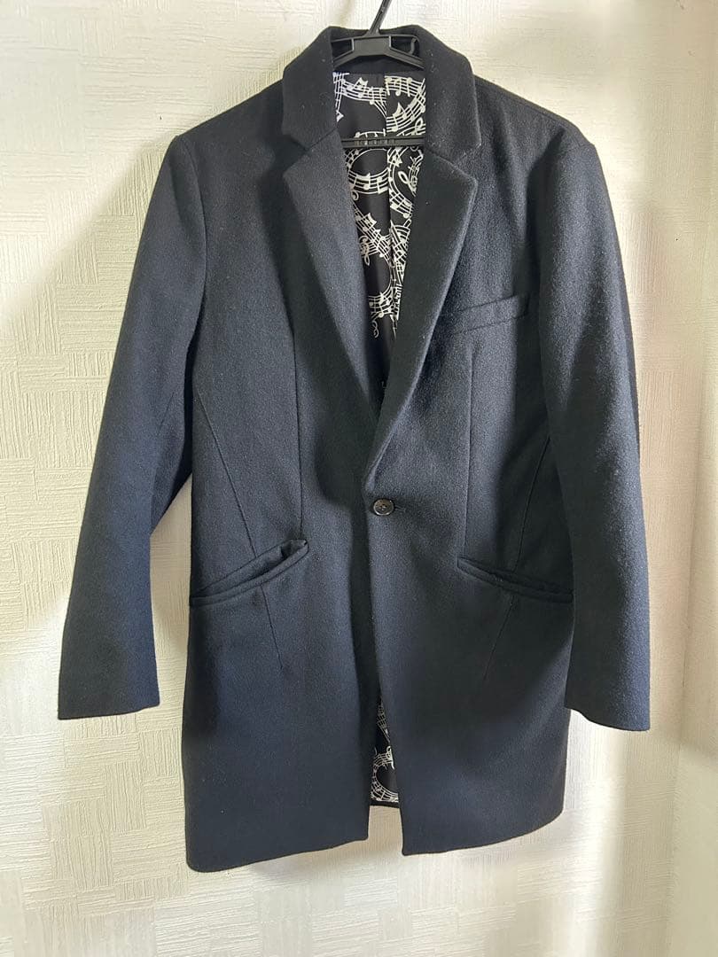 NUMBER (N)INE×STUDIOUS チェスターコート　ブラック　1