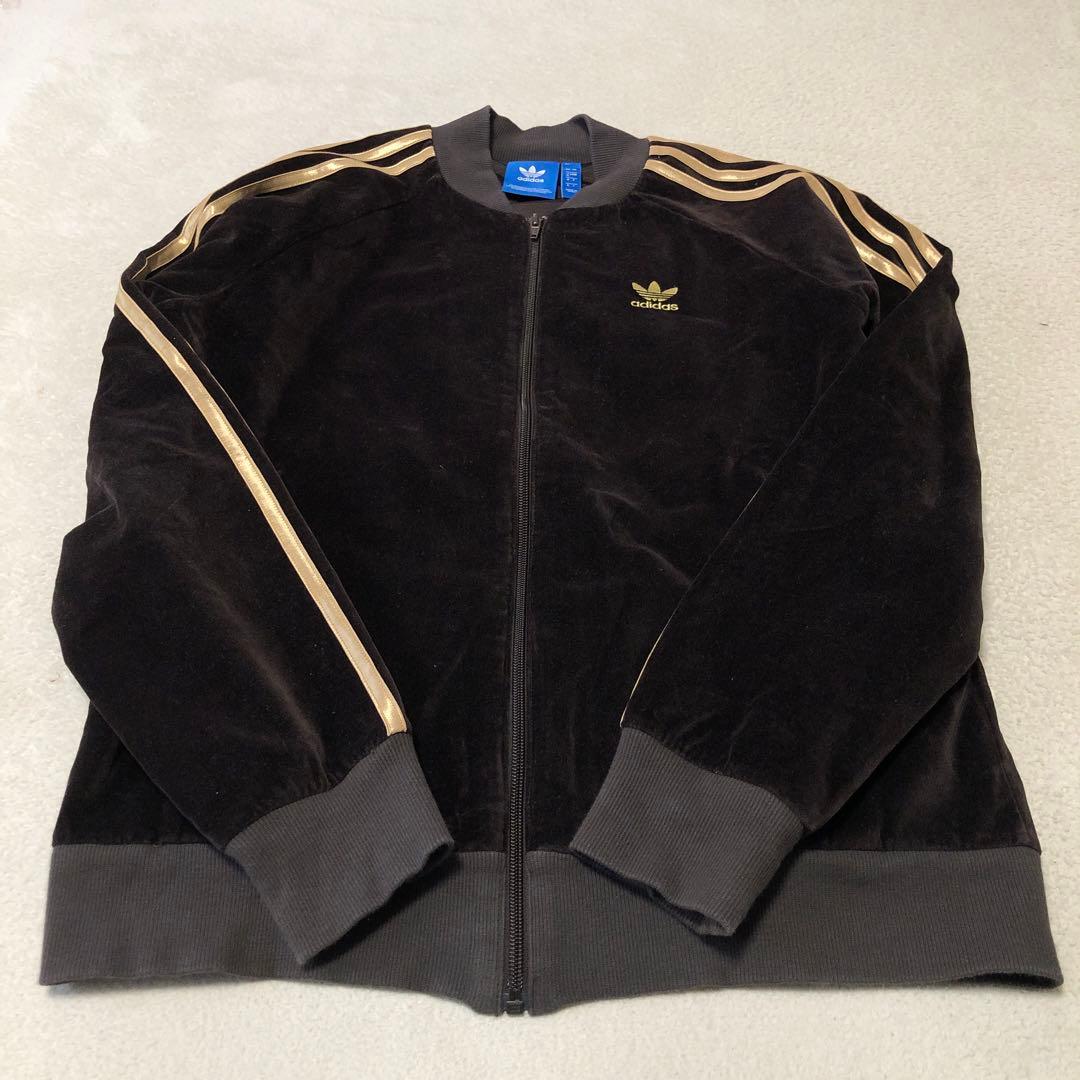 上のみ　adidas BY別注 ベロア トラックジャケット　M