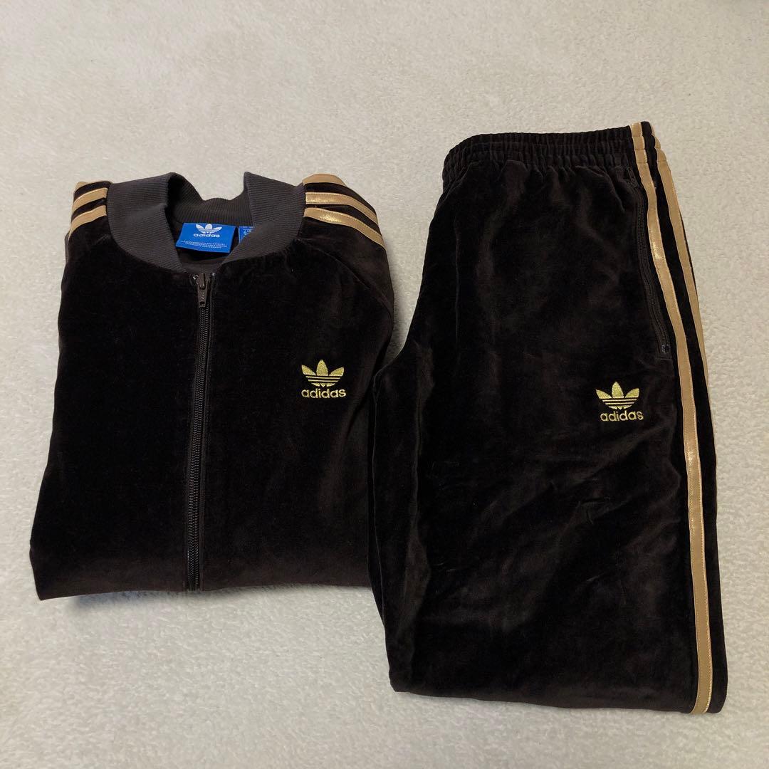 上のみ　adidas BY別注 ベロア トラックジャケット　M