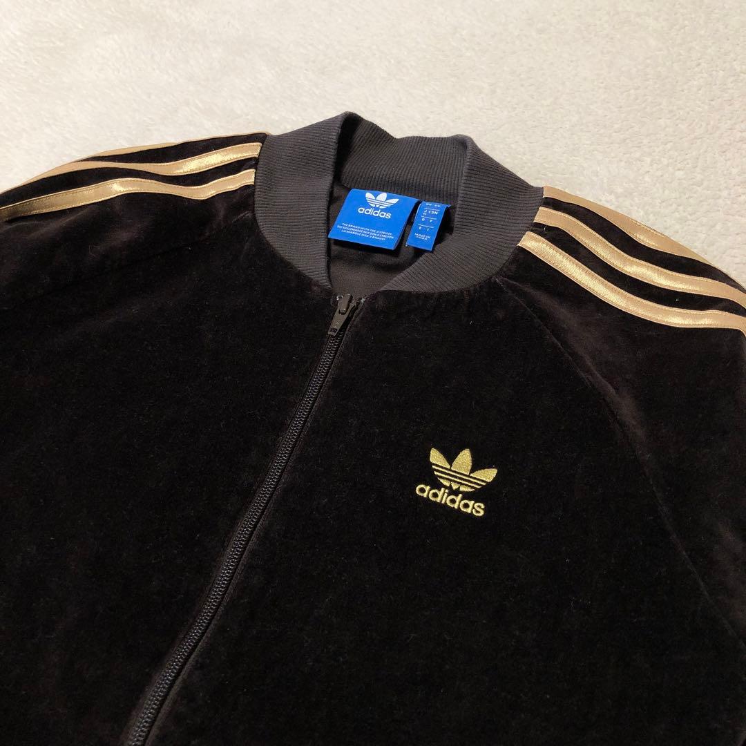 上のみ　adidas BY別注 ベロア トラックジャケット　M