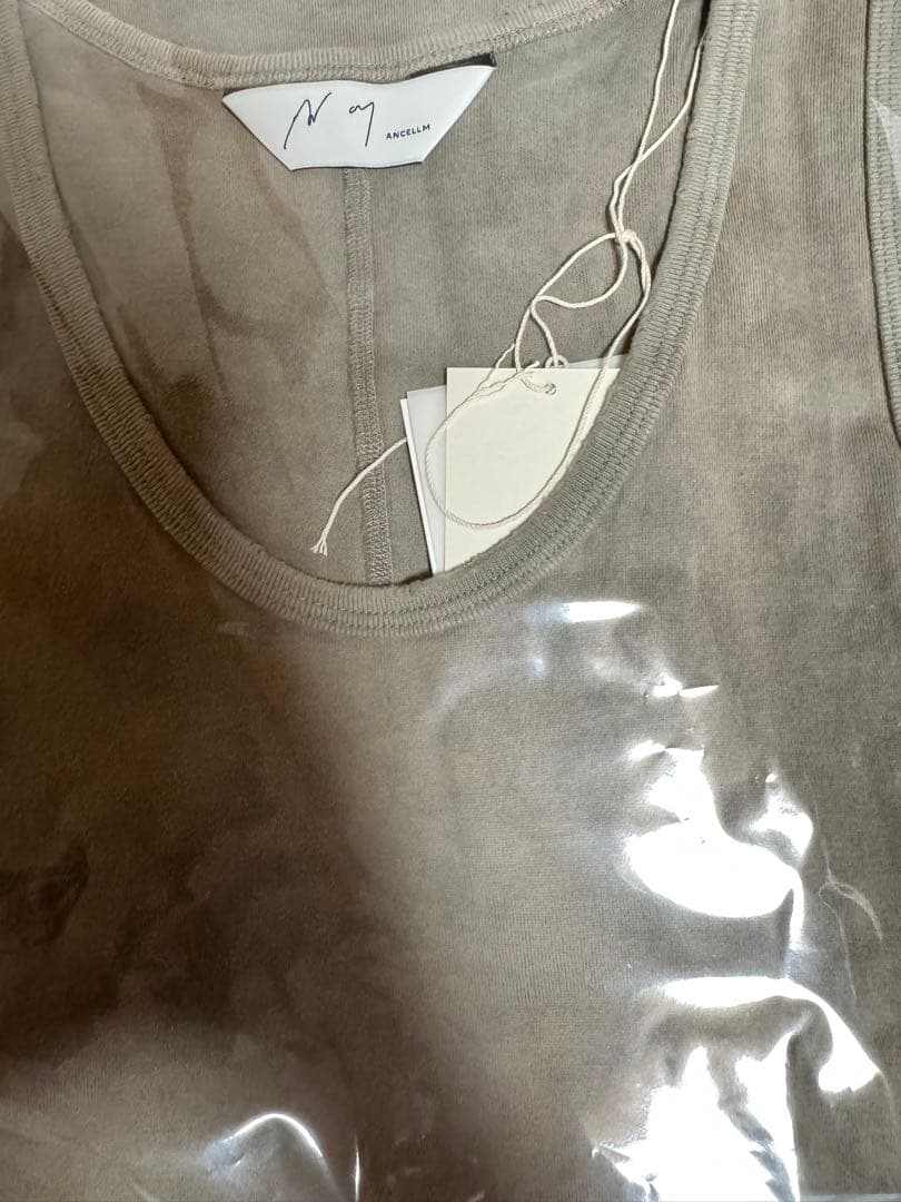 トップス 25SUMMER ANCELLM DAMAGED TANK TOP GRAY