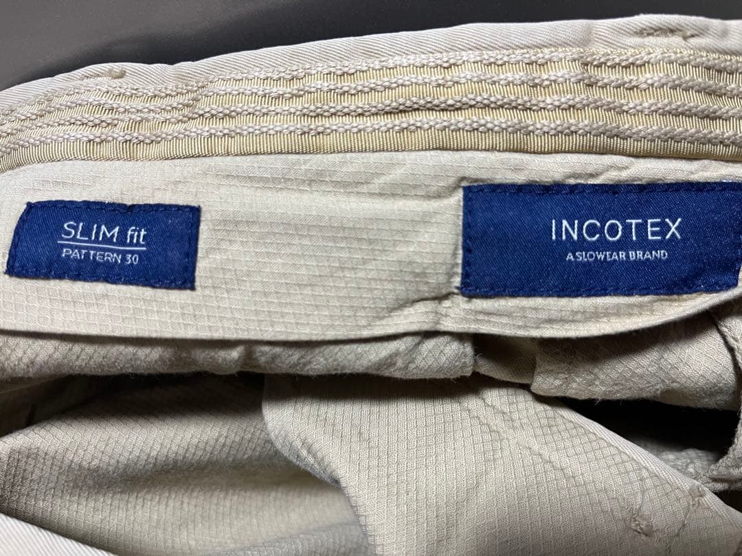 INCOTEX スリムフィット チノパン 48