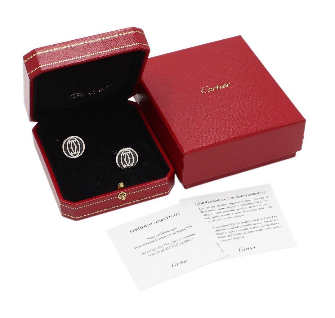 N2685 超美品 カルティエ SV925 マスト ラウンドデザイン カフス