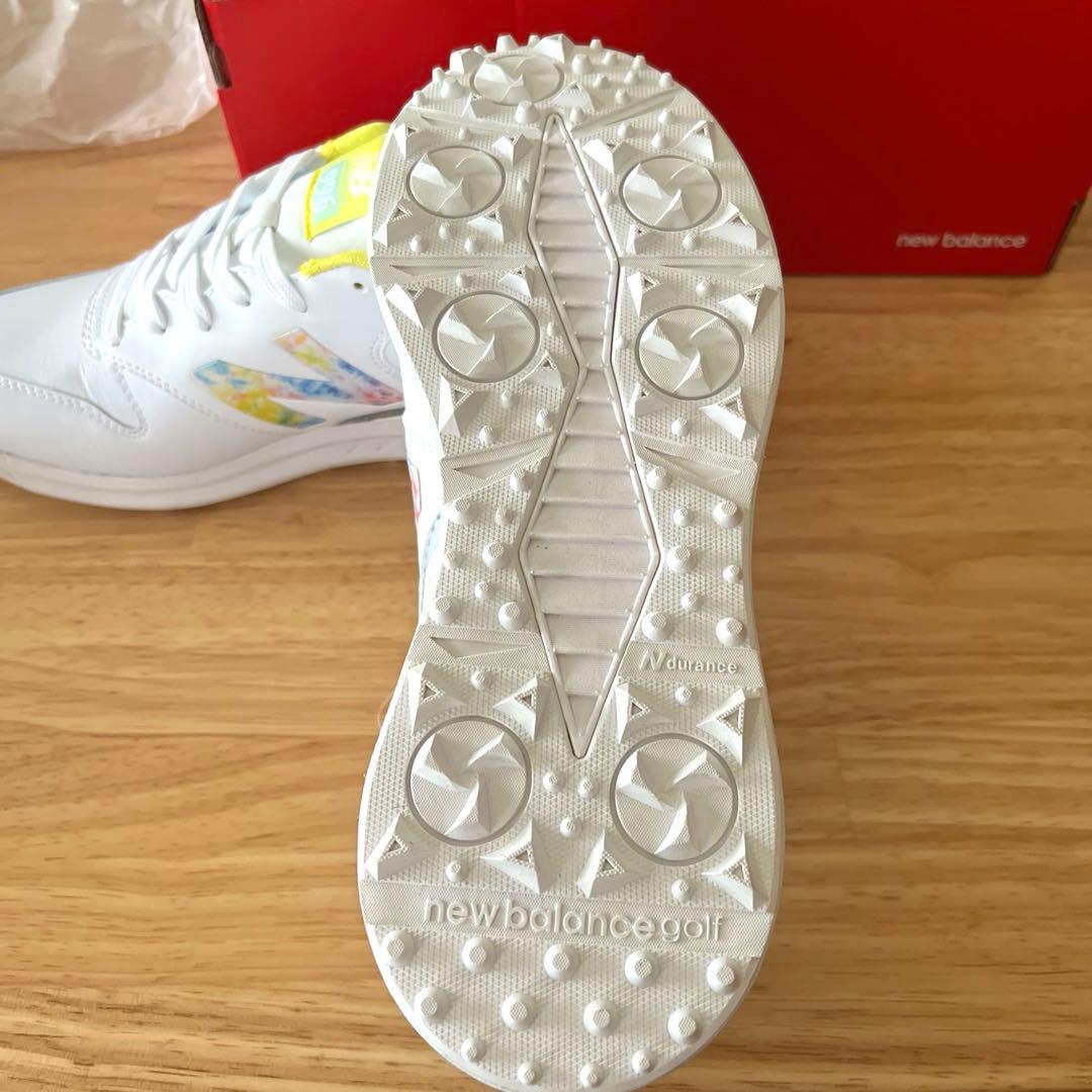 New Balance 996 ゴルフシューズ ホワイト/イエロー