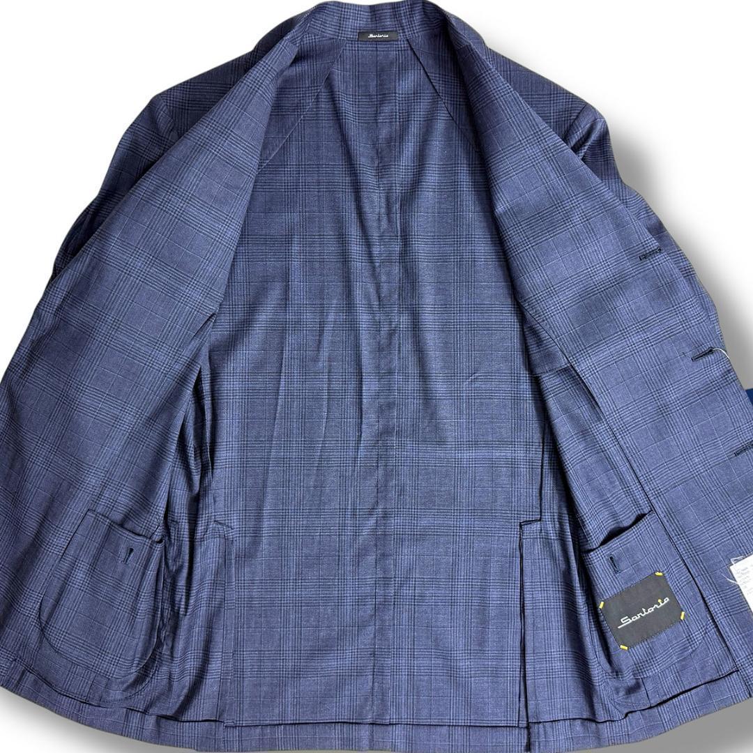 J7323新品サルトリオ 24SSエディフィス別注グレンプレイドサマージャケット