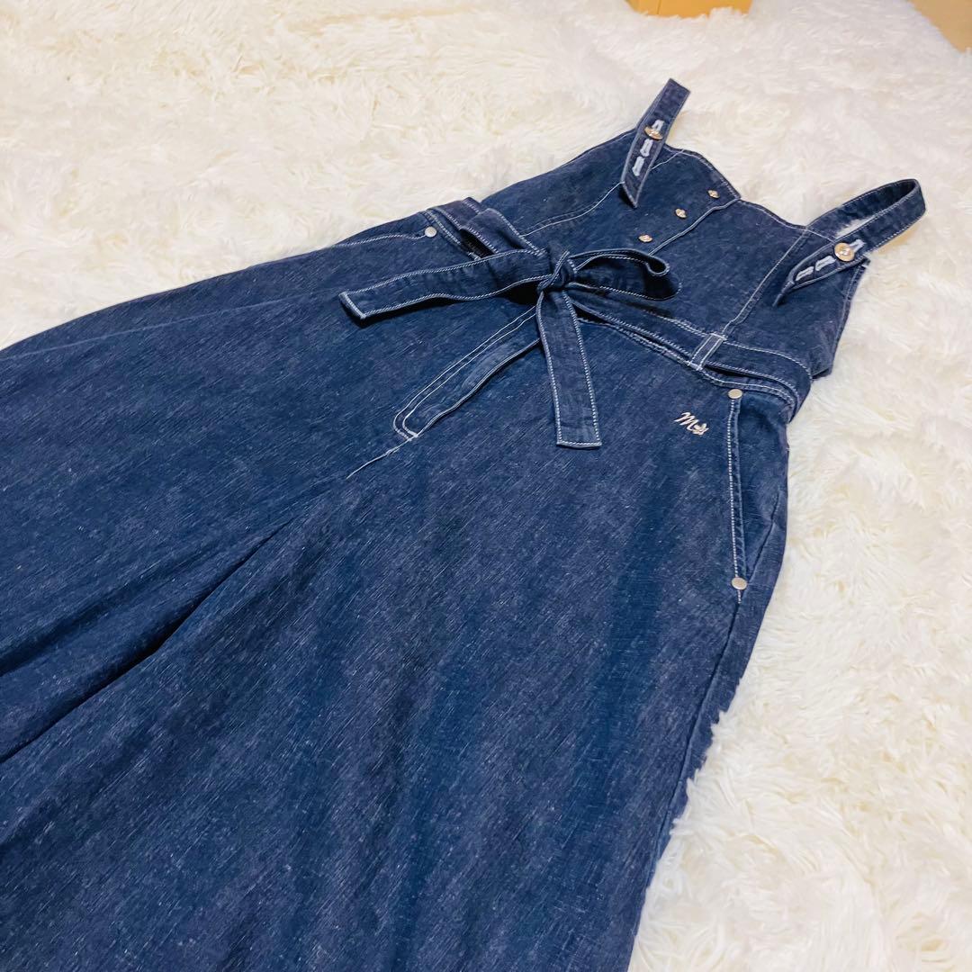 M'SGRACY デニム サロペット カタログ掲載品 近年 38リボン