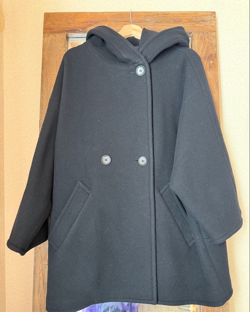 クリーニング済AP STUDIOライトモッサオーバーフーディコート定価6万