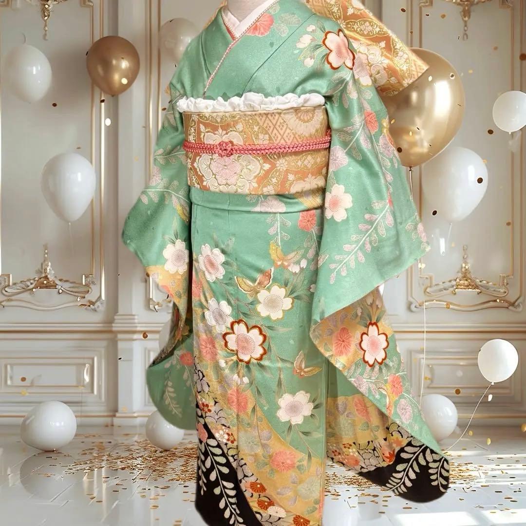 振袖フルセット　辻ヶ花　桜　正絹　❤︎可愛い❤︎　成人式