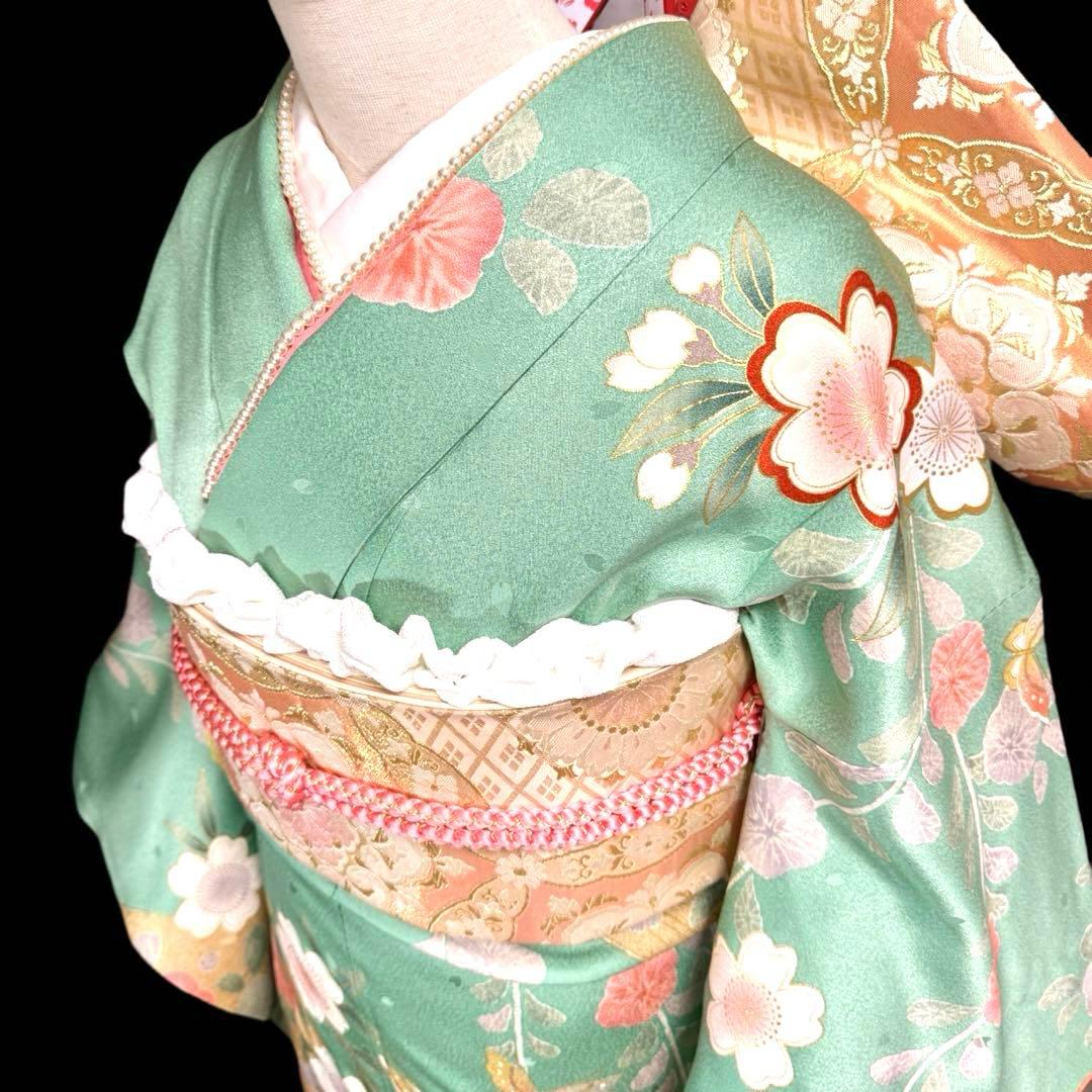 振袖フルセット　辻ヶ花　桜　正絹　❤︎可愛い❤︎　成人式