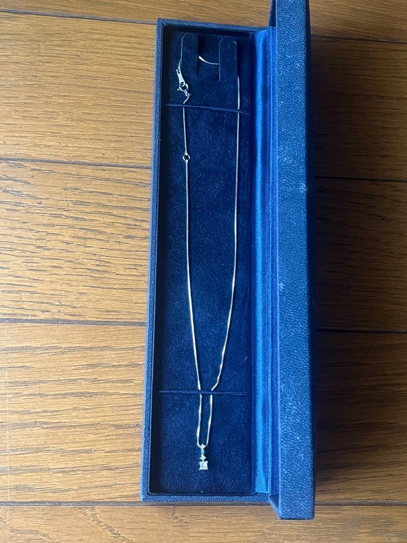 K18WG ダイヤモンドネックレス 0.20ct 保証書あり 未使用