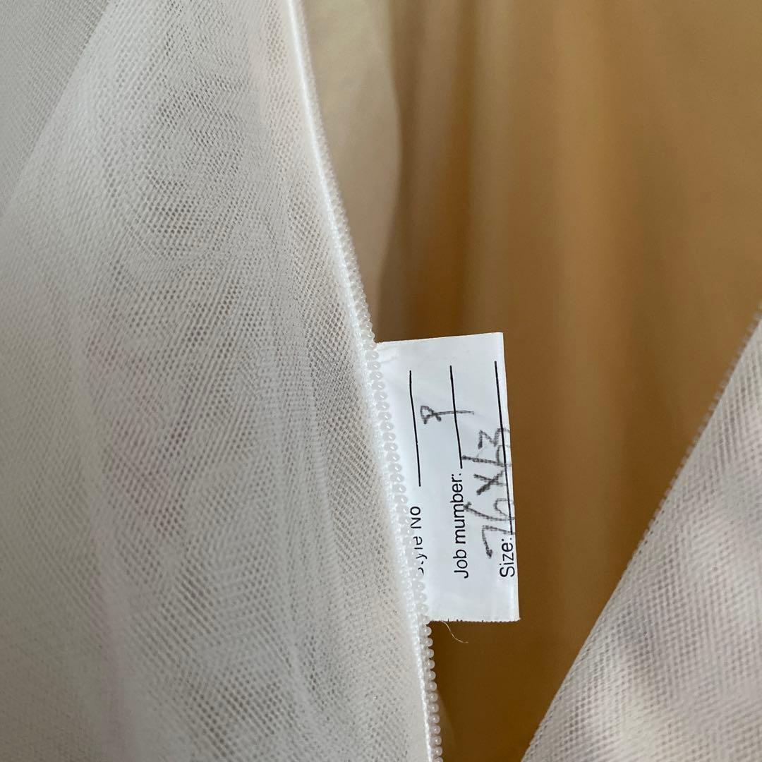 美品 アーバンブランシュ ウェディングドレス ホルターネック チュール