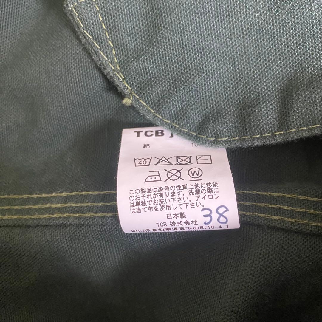 TCBジーンズ Cat Head JKT グリーンキャンバス 38新品未使用